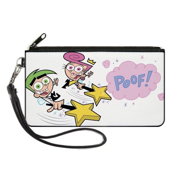 Nickelodeon Wallet, Ziouch, The Fairly Oddparents Cosmo And Wanda Poof -_- - Picture 1 of 3